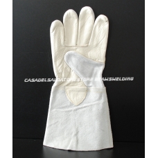 GUANTO IN FIORE BOVINO NAZIONALE BIANCO D/CROSTA MANIC.CM14 TG10