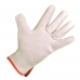 GUANTO IN PELLE FIORE BOVINO BIANCO TG11